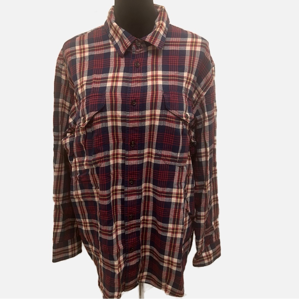 VTG CC Filson Men's Button Down Plaid Shirt Long Sleeve XL Preppy